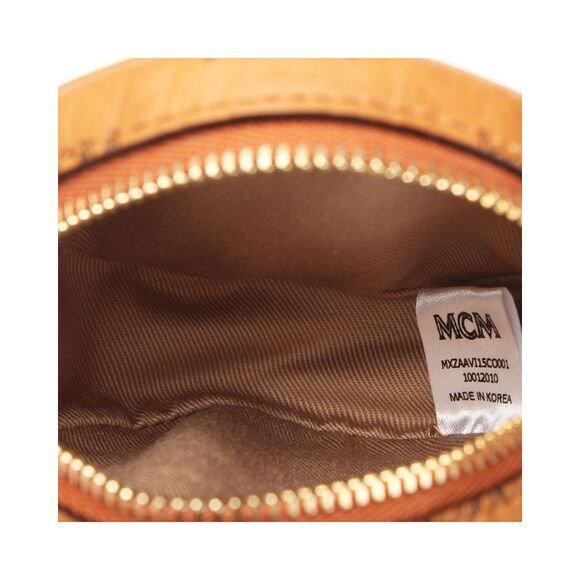 Pre Loved MCM  Patricia Visetos Coin Purse Cognac - Picture 7 of 8